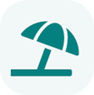 holiday umbrella icon