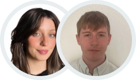 profile picture of insurance researcher Julia O’Reilly and insurance editor Michael Malone